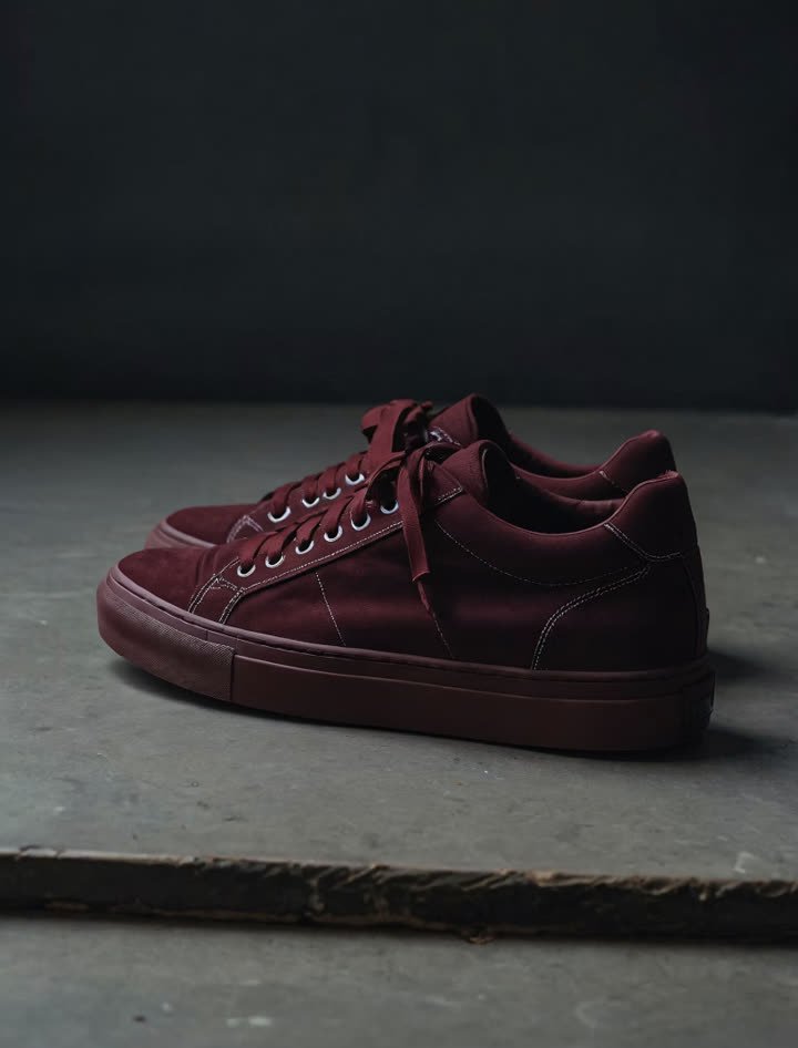 Zapatillas bordó
